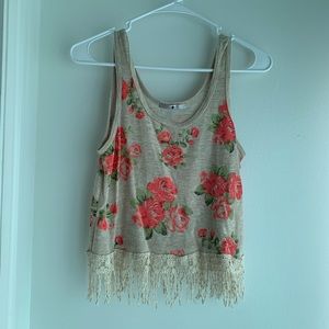 Flowery crop top